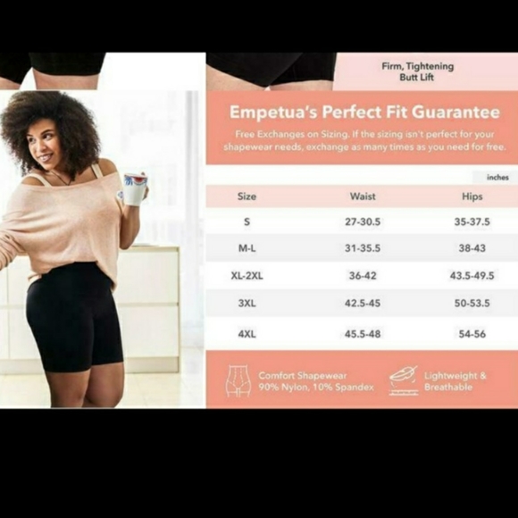 empetua Intimates & Sleepwear Nwt Empetua Thong Shapewear Black